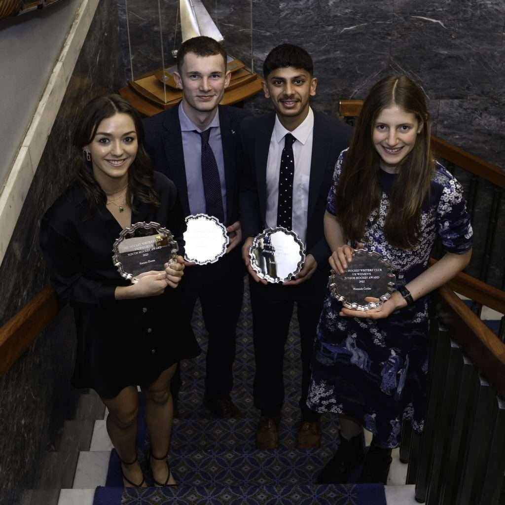 England: Hockey Writers’ Club Announce Youth & Junior Award Winners 1 Sienna Dunn Tom Spreckley Rohit Jakhu Hannah Cutler - England: Hockey Writers’ Club Announce Youth & Junior Award Winners - Four new rising talents of the game have been announced as winners of the prestigious Hockey Writers' Club youth and junior awards 2022 after presentations were made at the annual awards lunch on Wednesday February 8 at Royal Thames Yacht Club, Knightsbridge, London.