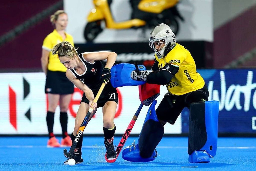 World Cup: India Defeat Canada in Shootout for First World Cup Win 10 2022 1388 16502 001 c4 31 - World Cup: India Defeat Canada in Shootout for First World Cup Win - Skipper Savita starred in front of the goal as India defeated Canada 3-2 in the shootout after both teams were tied 1-1 at the end of regulation time in their classification match of the FIH Women's Hockey World Cup in Terassa (Spain), on Tuesday.
